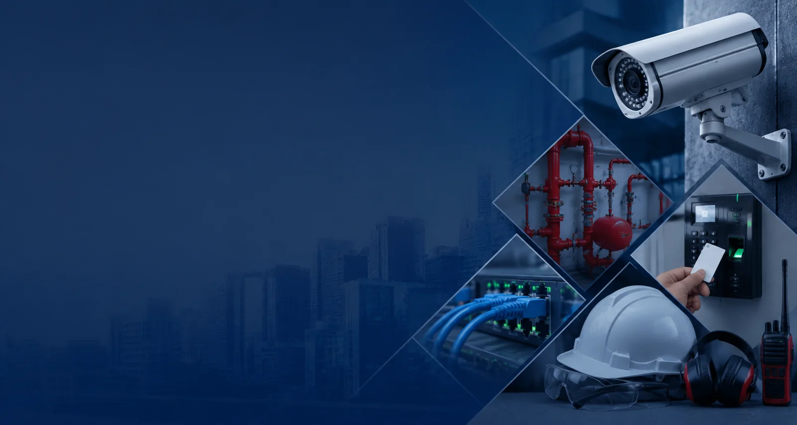 Integrated CCTV, fire safety, access control and engineering systems